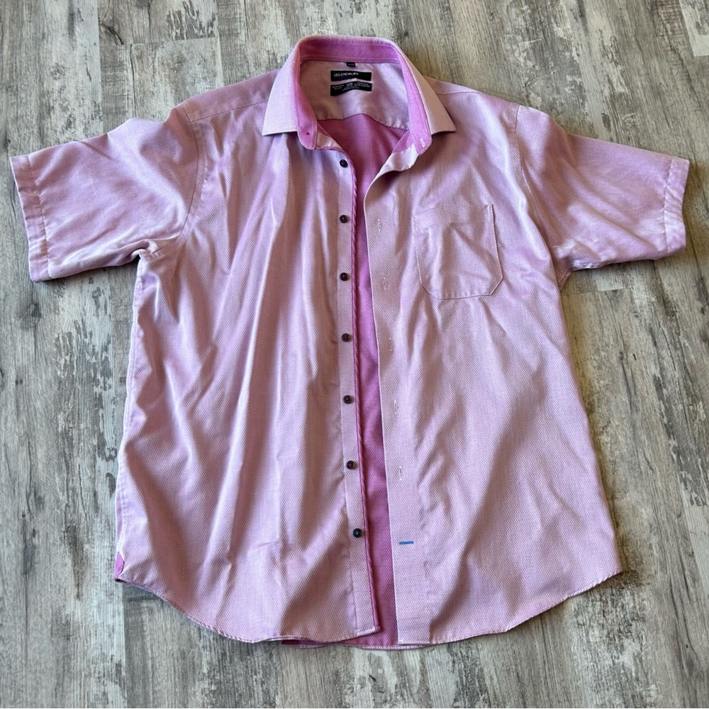 Leo Chevalier Men’s short sleeve dress shirt XL